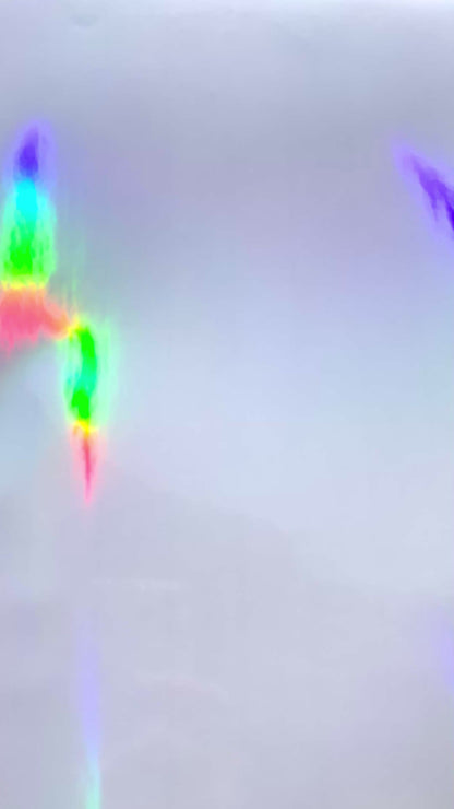 A4 plain rainbow holo glossy cold laminate sheets 10 pack