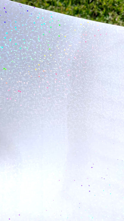 A4 confetti holo glossy cold laminate sheets 10 pack