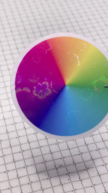 A4 plum blossom holo glossy cold laminate sheets 10 pack