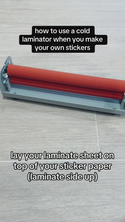 Compact A4 cold laminator machine 25.4cm/254mm wide