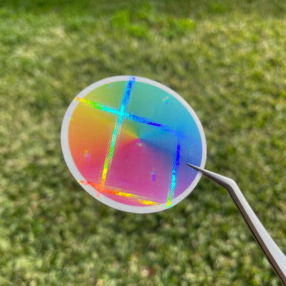 A4 cross beams holo glossy cold laminate sheets 10 pack - Stickybeaky Supplies