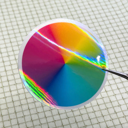 PREORDER A4 diagonal holo glossy cold laminate sheets 10 pack - Stickybeaky Supplies